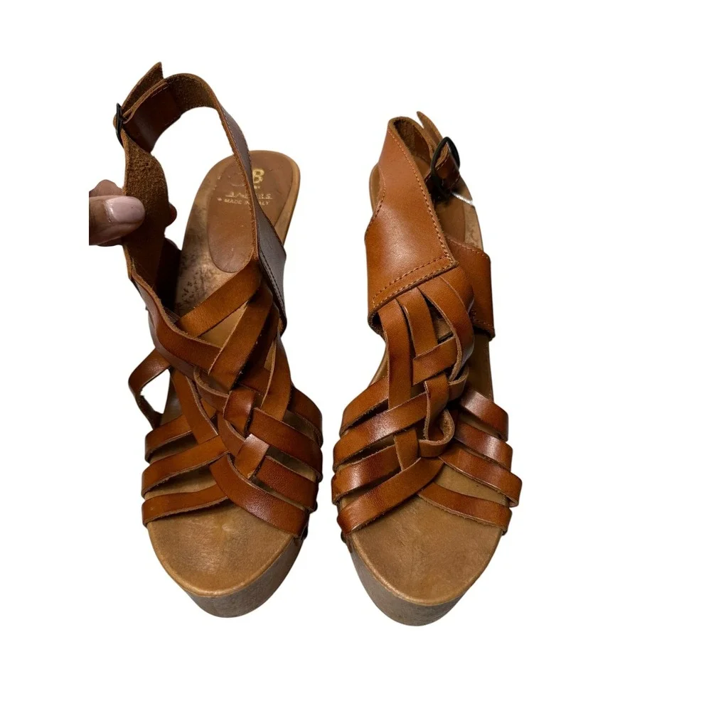Bakers 2000s Platform Heels Strappy Tan Size 9